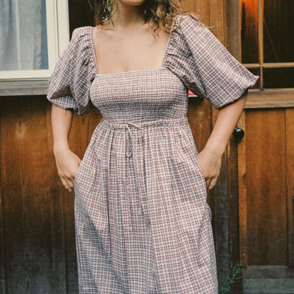 Christy Dawn Katrina Maxi Dress in Rudy Plaid